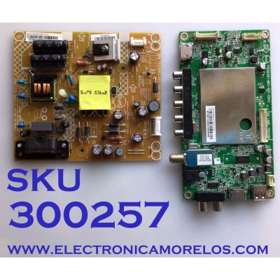 KIT PARA TV VIZIO / NUMERO DE PARTE MAIN 756TXFCB02K0100 / XFCB02K010 / FUENTE PLTVEL261XAS7 / 715G6863-P02-001-002M / PANEL TPT315B5-0TU3A.Q REV:SPNB / MODELO D32H-C1 LTTDTBAR